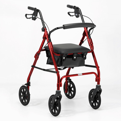 Days 100 Series 105 / Medium Lightweight Rollator - Ruby-Red  Medium